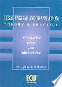 libro Legal English And Translation: Theory And Practice